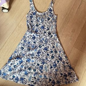 Blue and White Flower Dress